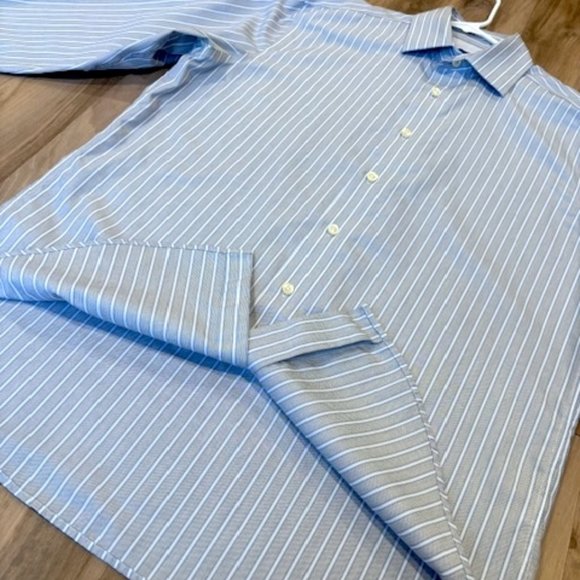 Egara Non-Iron Long Sleeve Dress Shirt - Men’s Large (EUC) - Picture 5 of 9